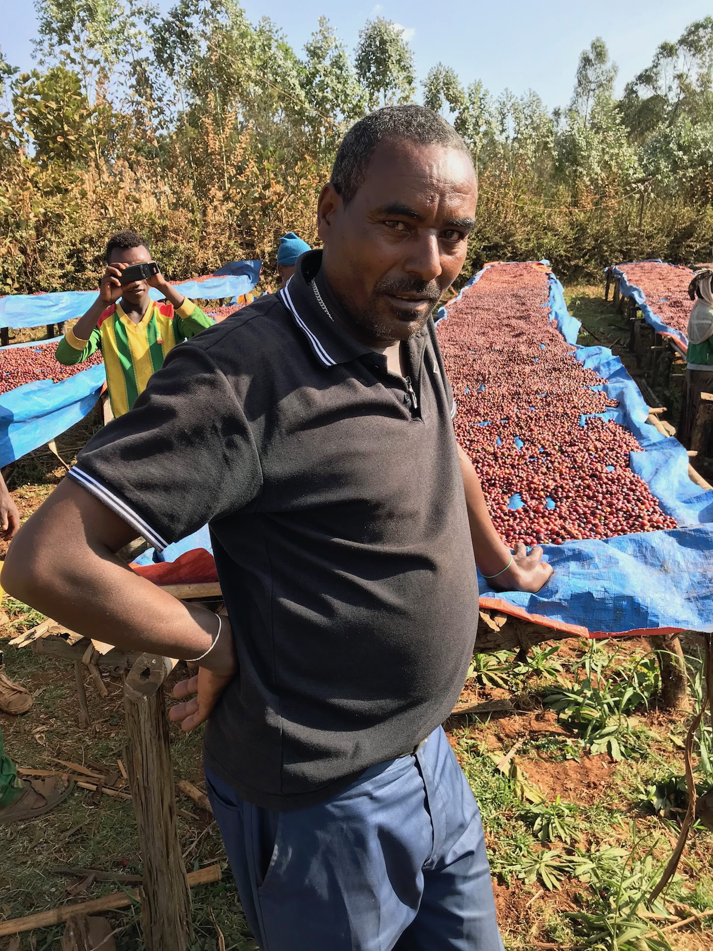 Abtamu, owner of Dimtu Washing Station, Hambela, Buku Hamlet