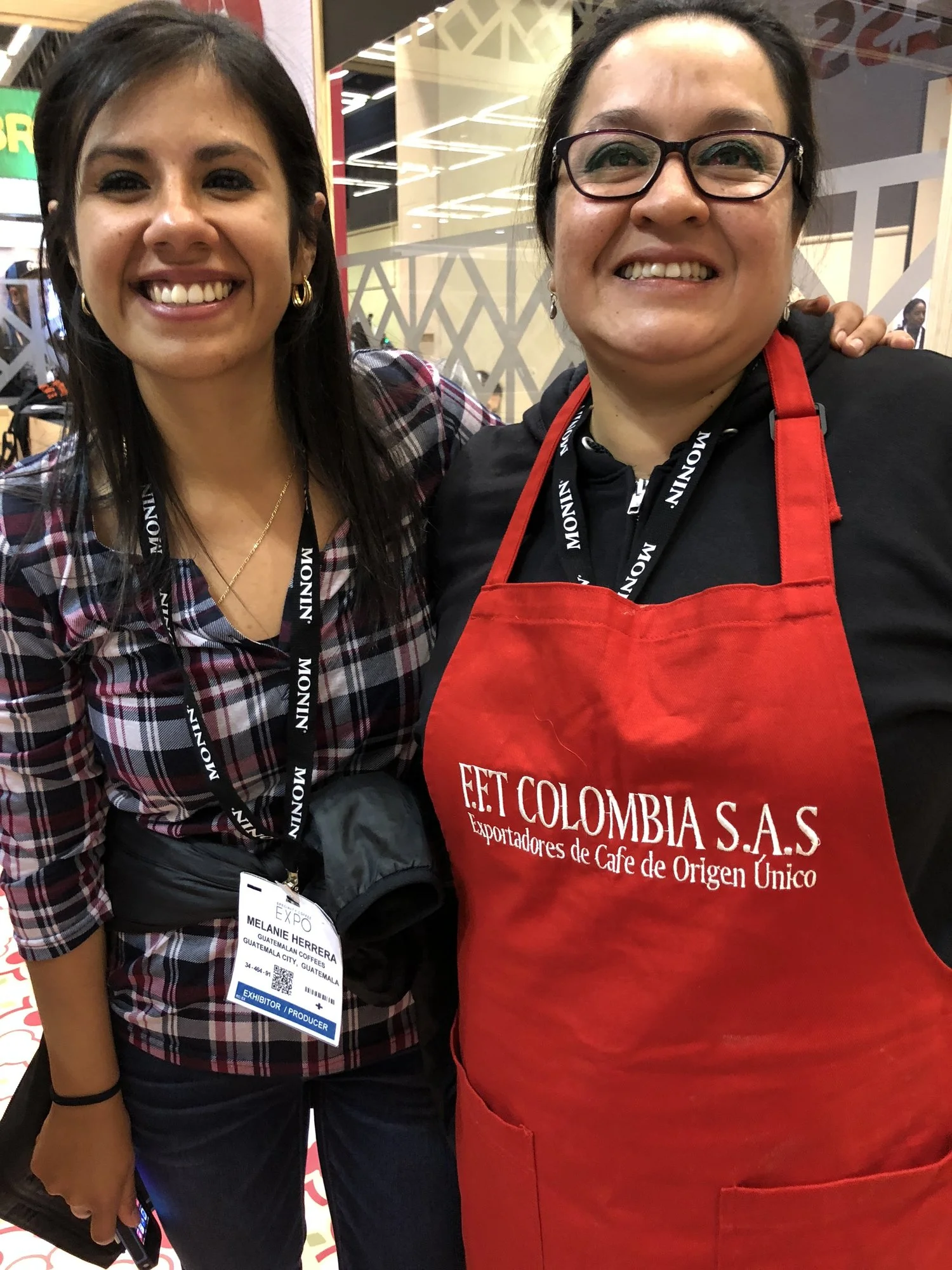 Dulce Barrera (right) with Melanie Herrerra, both of Bella Vista, Guatemala 
