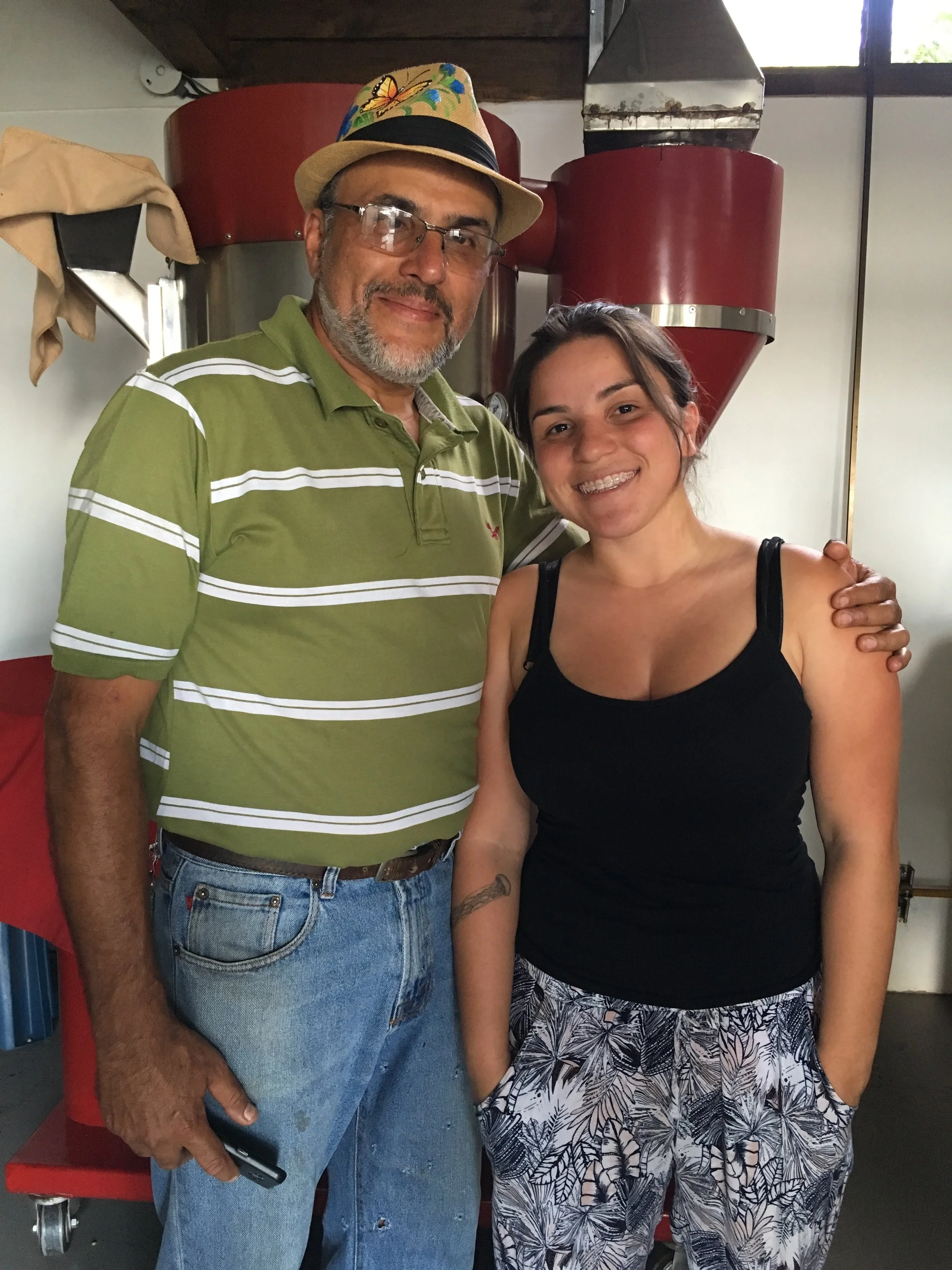 Ricardo Perez and his daughter Lucia of Santa Lucia / Helsar de Zarcero, Costa Rica