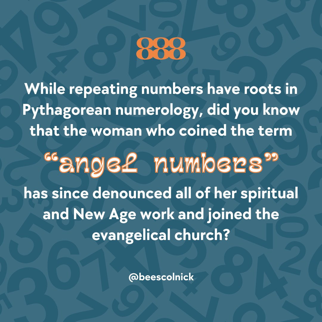 WHAT'S THE DEAL WITH REPEATING NUMBERS? A free workshop on June 6th, 2024 (6/6) 🔢 ✨

While repeating numbers absolutely have roots in Pythagorean numerology, did you know that the woman who coined the term &ldquo;angel numbers&rdquo; has since denou