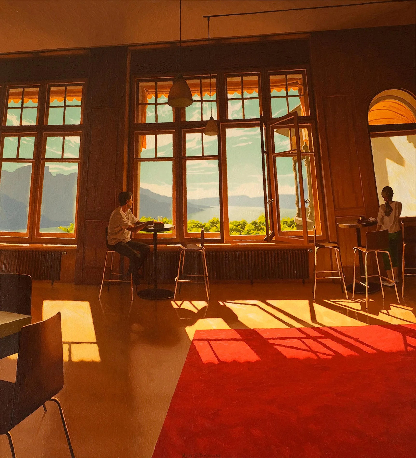 Une cafétéria sur le Léman