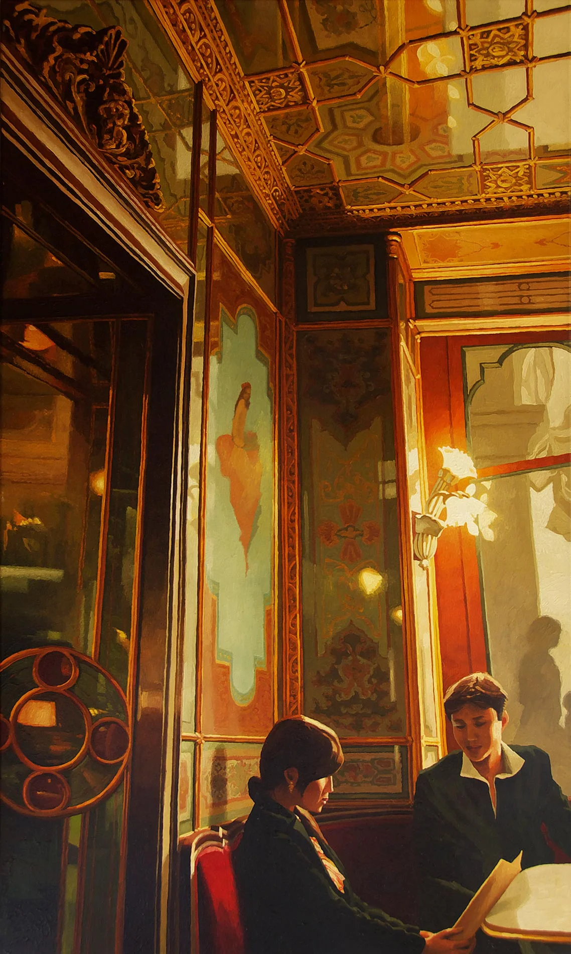 Le café Florian à Venise avec couple japonais