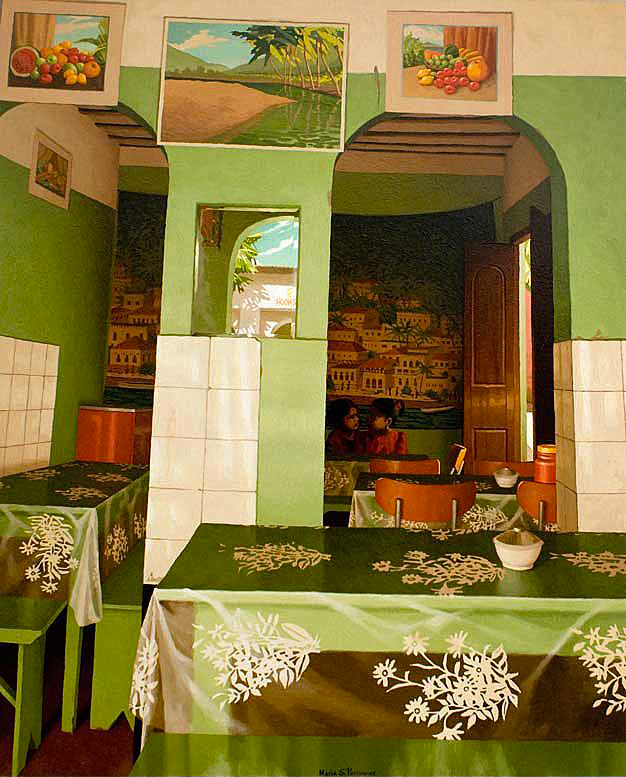 Restaurant vert au Kenya