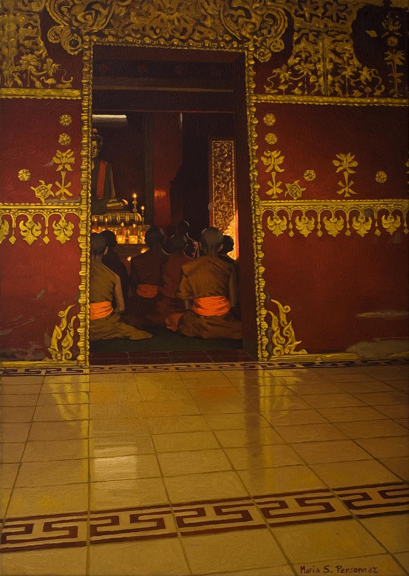 Temple rouge à Luang Phrabang