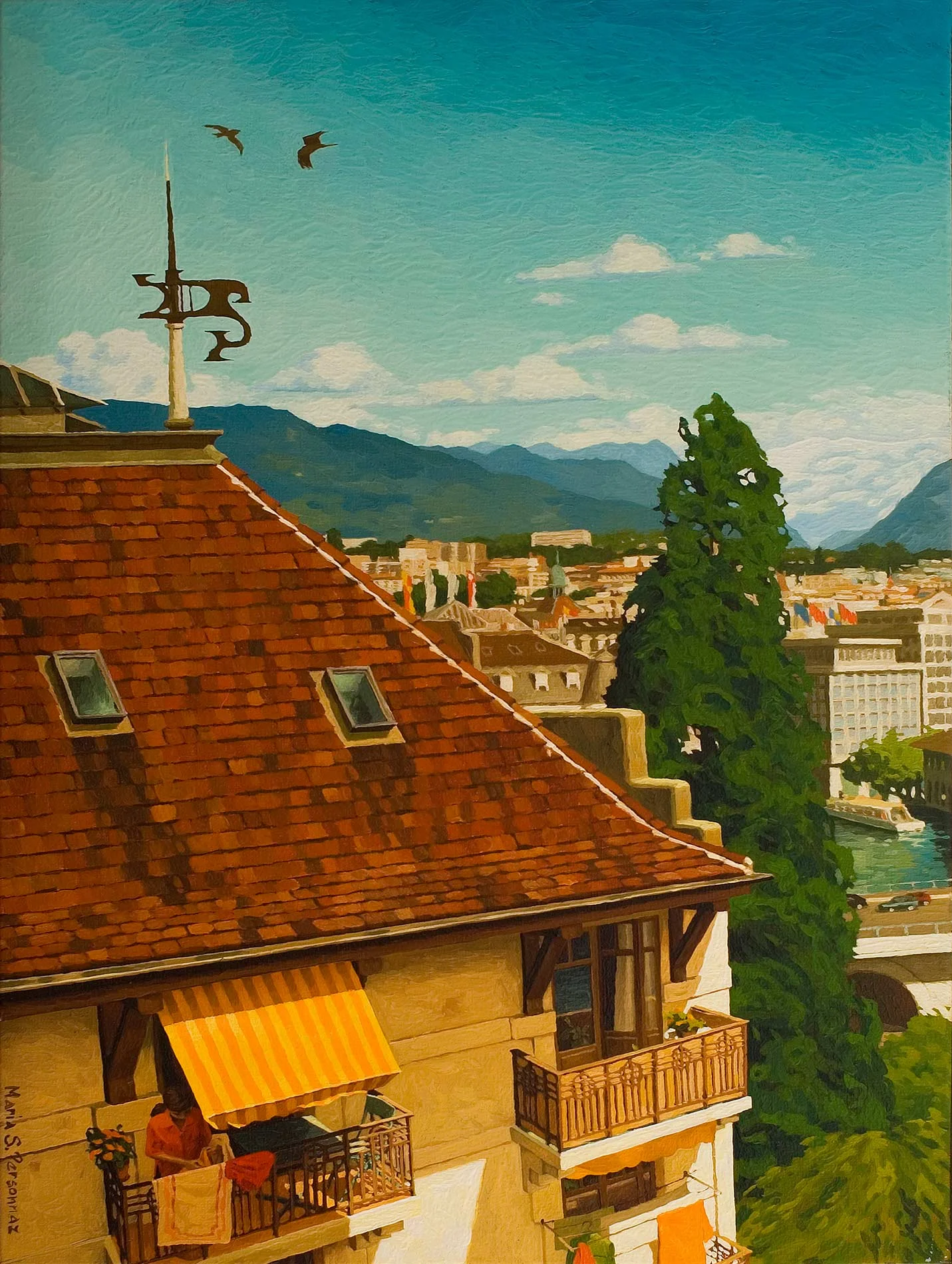 Vue sur l'Est, Genève