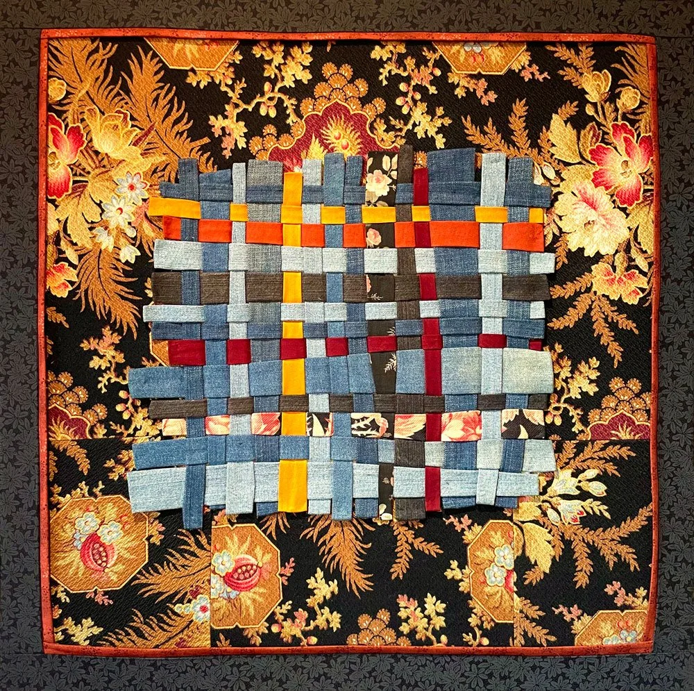 Denim et tissu ancien - Denim and antique fabric