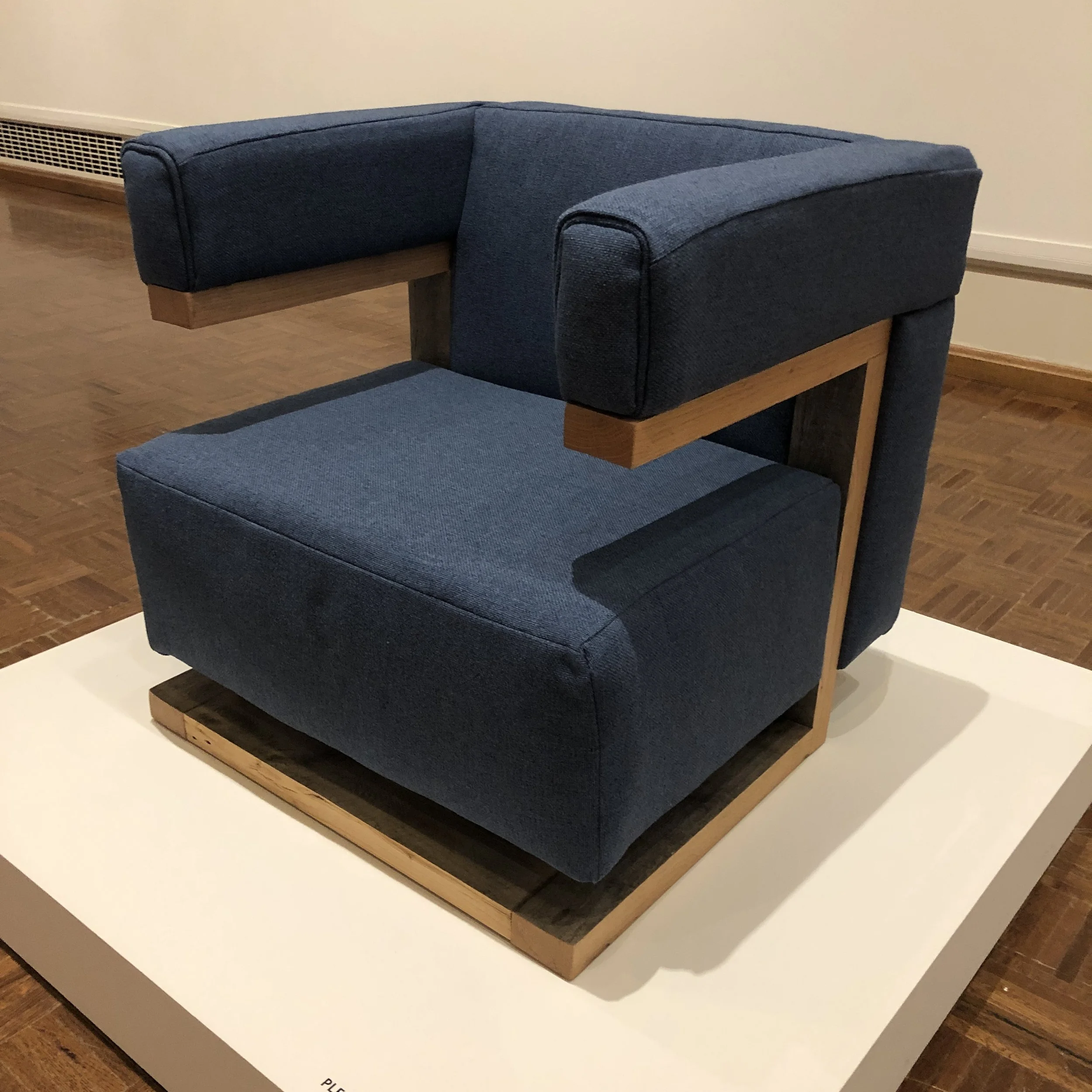     F 51 (after Gropius)  is a site-specific chair using only salvaged materials made for a group show at the Huntington Museum of Art. The HMOA is the only art museum that famed educator and architect Walter Gropius designed and creating one of Grop