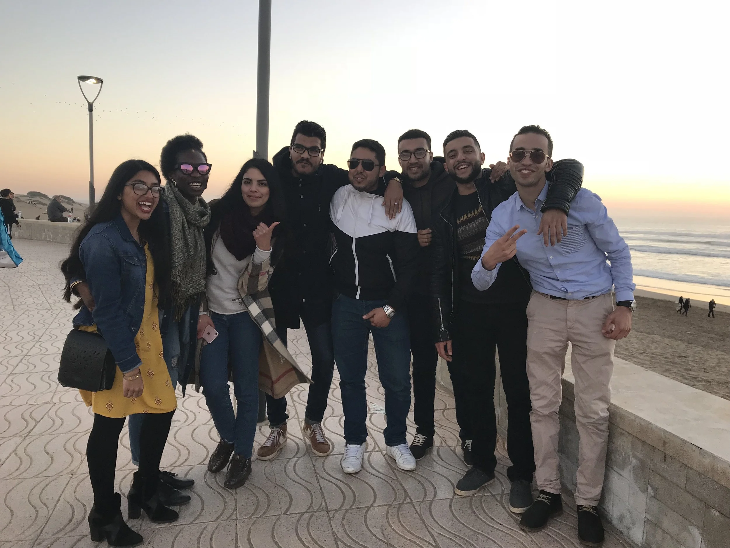 New friends from Kenitra. Photo Credit: Ammarah Rehman, 2018
