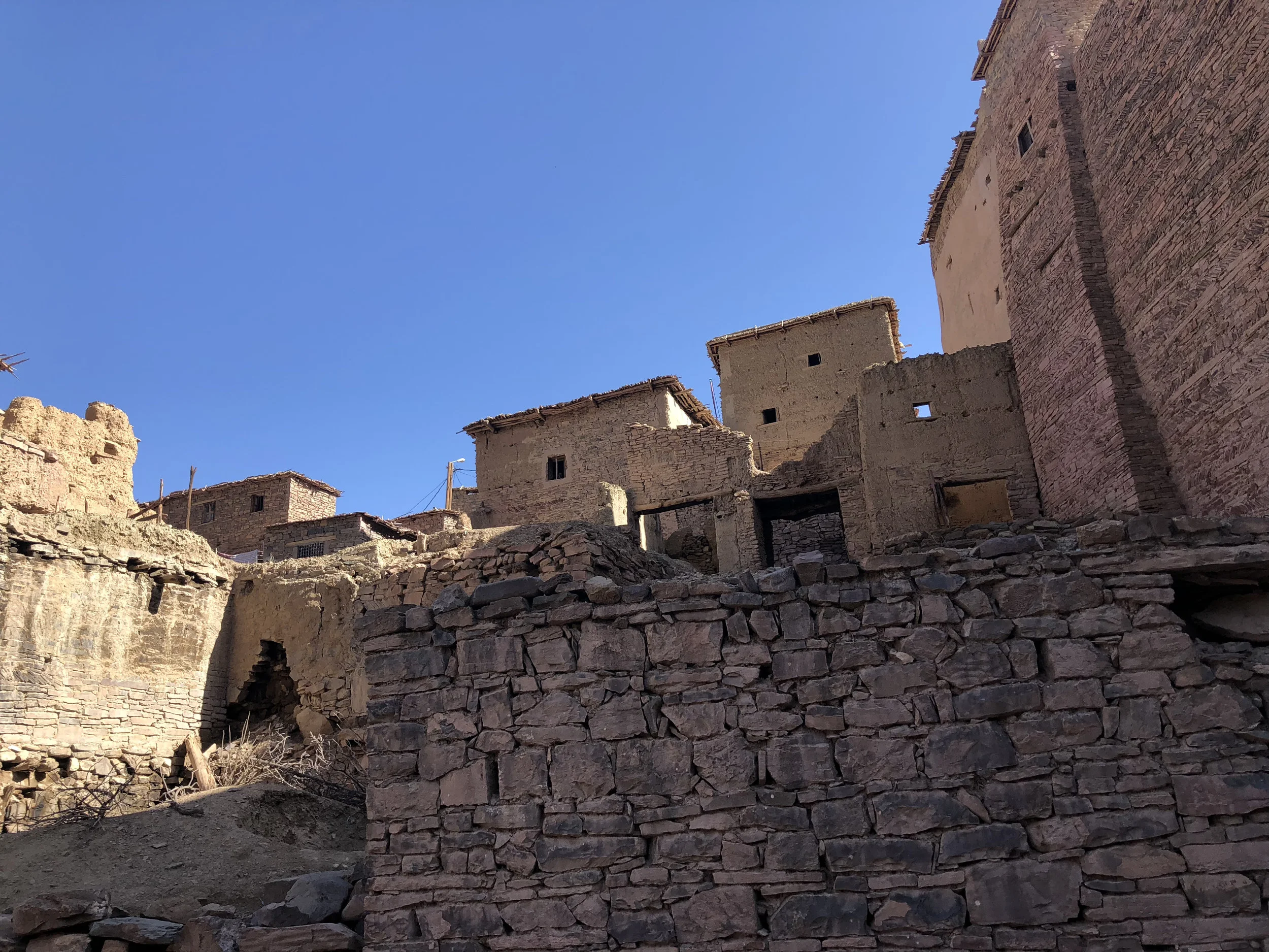 The Atlas Culture Foundation’s next project, per the request of the community, is to build a community center in this area where the architecture is deteriorating. Photo Credit: G. Szabo, Fall 2018