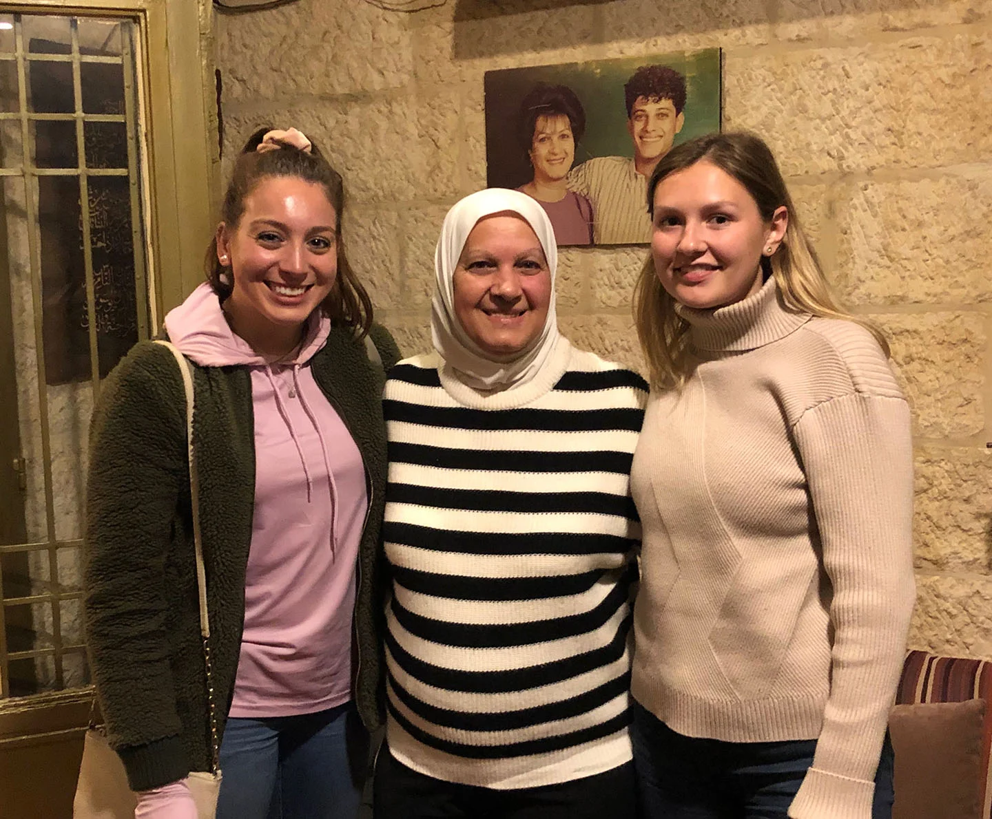 I was so lucky to be able to introduce my family to my Jordanian family, like Mama Shireen. We had dinner at her house all together. Photo credit: Arguin, 2019