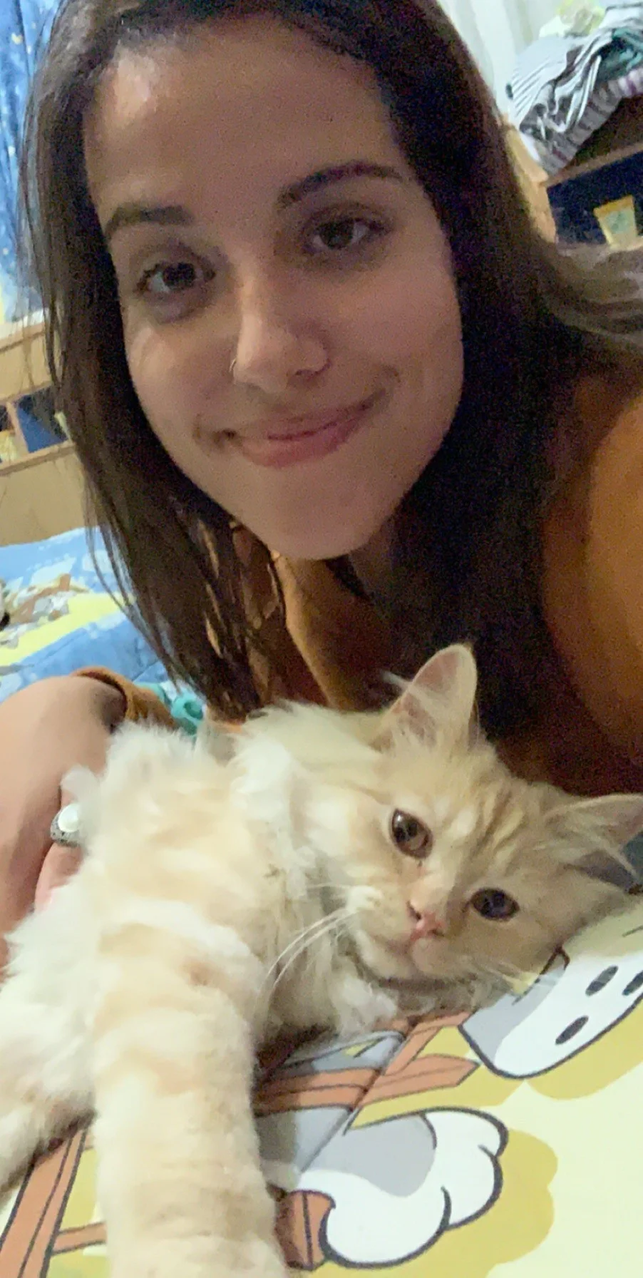 This is my host family's cat Toffee. He came to greet me in my bed every morning. Their other cat Roche had kittens while we were there and they were absolutely adorable. Photo credit: Russo, 2019
