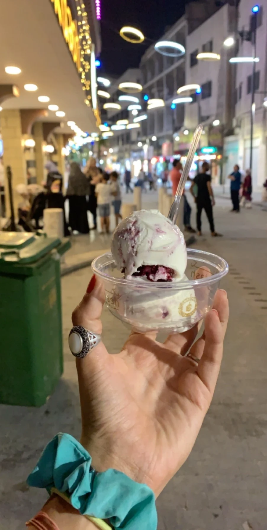 Here comes the food. There was too much to share, but here were some of my favorites. This was the cheesecake ice-cream from Bekdash downtown! Photo credit: Russo, 2019