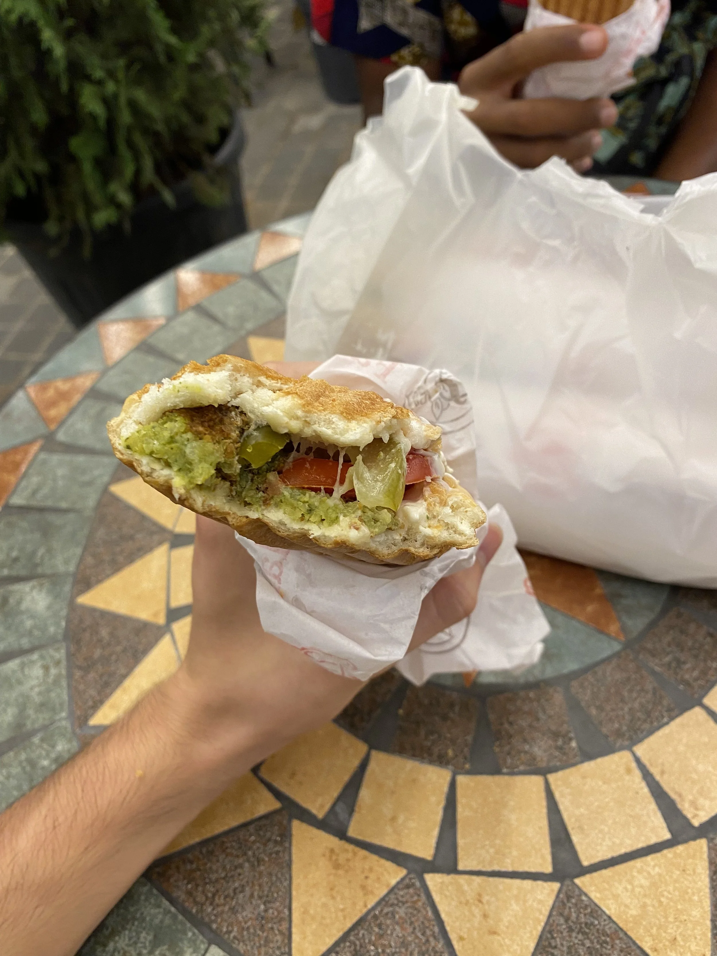   Some falafel I purchased for dinner (without haggling!) for just 2.5 JD (roughly $3 USD).  Photo credit: Perricelli, 2024.   