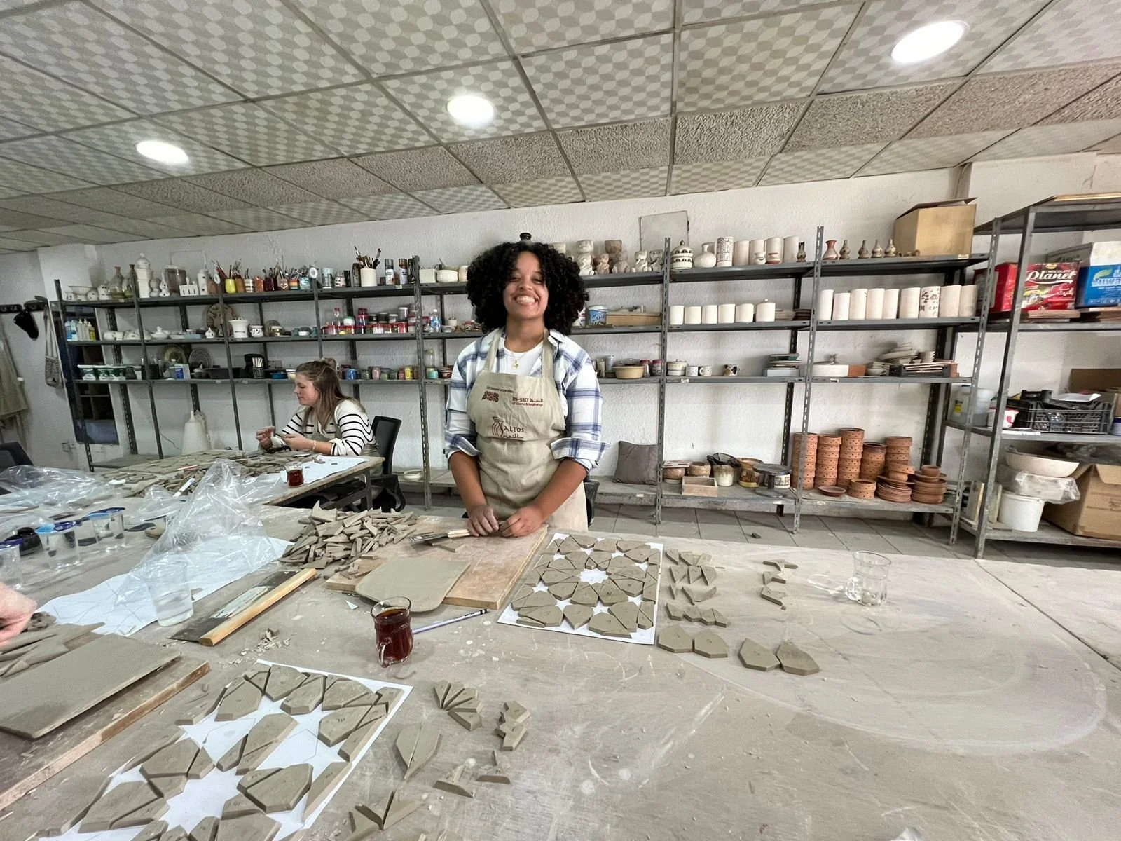 mosaic making in Al Salt
