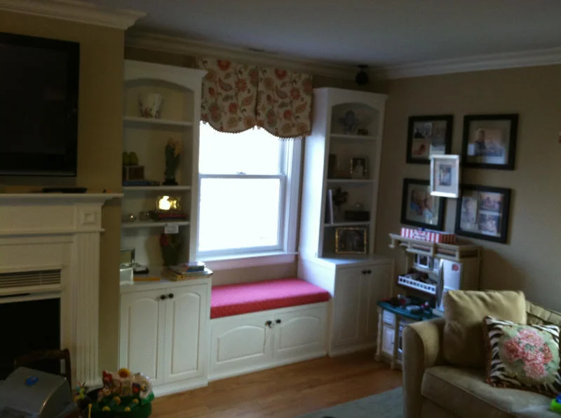 Built-in Cabinets, Bookcases and Window Seat