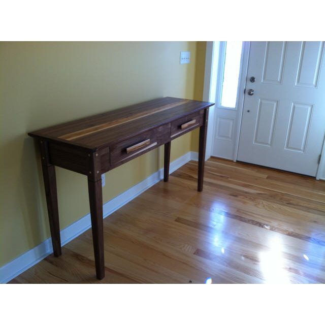 Walnut/Hickory Entry Table