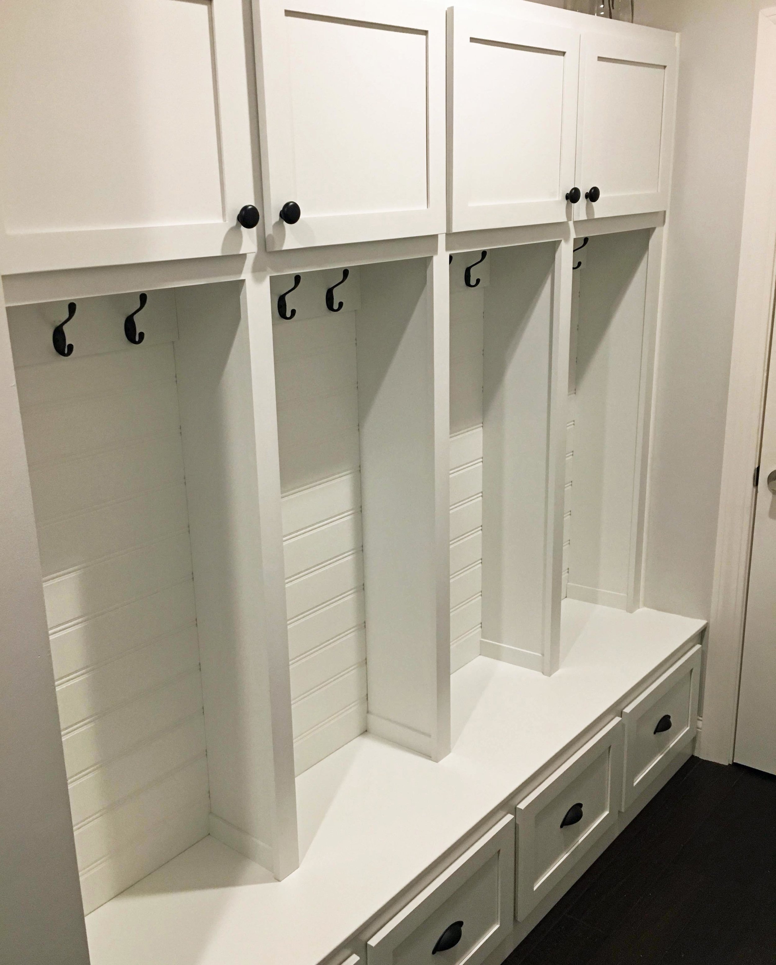 Mudroom Bench With Cabinets And Drawers Handcrafted Furniture