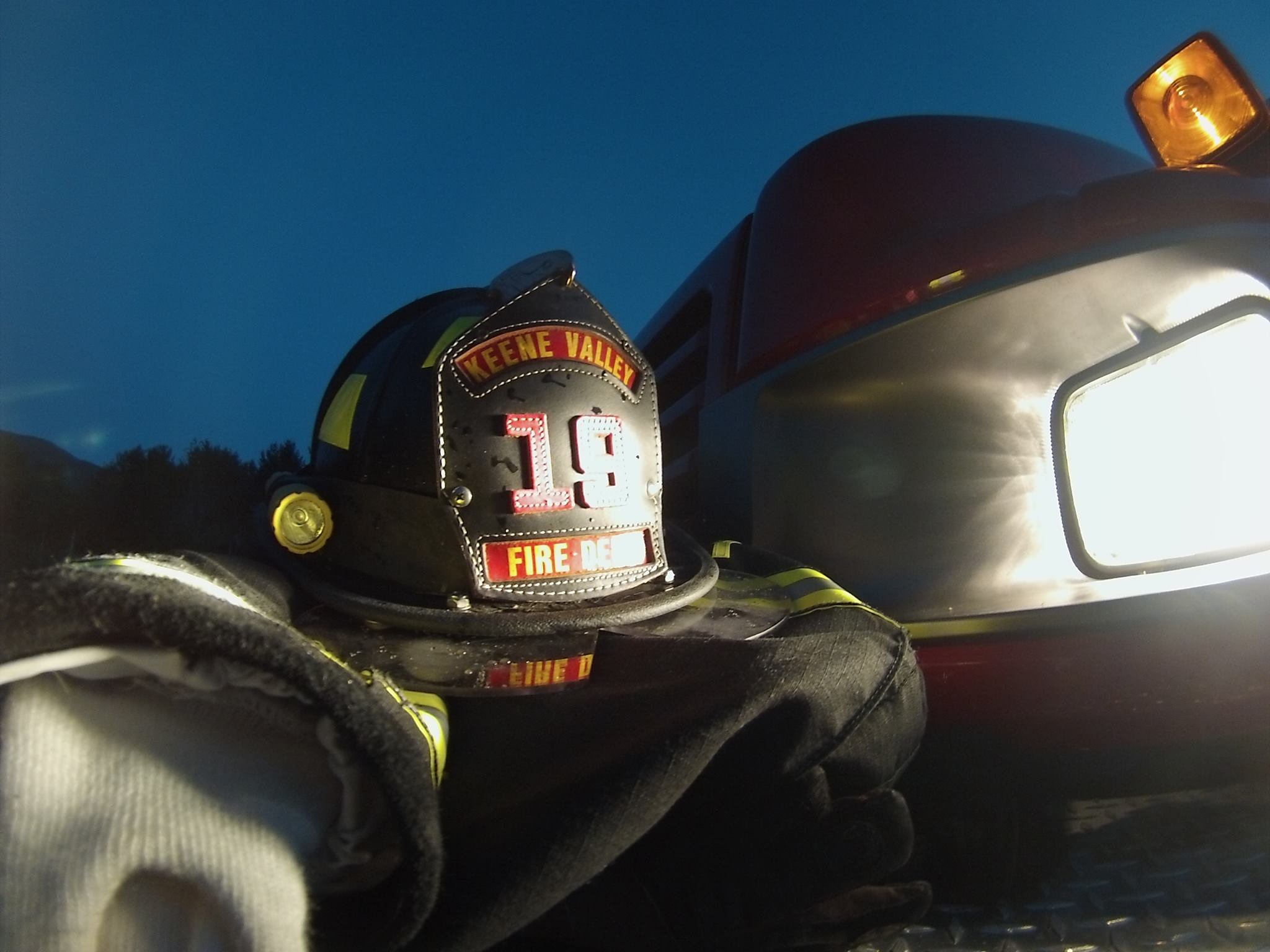 Helmet and turnout gear