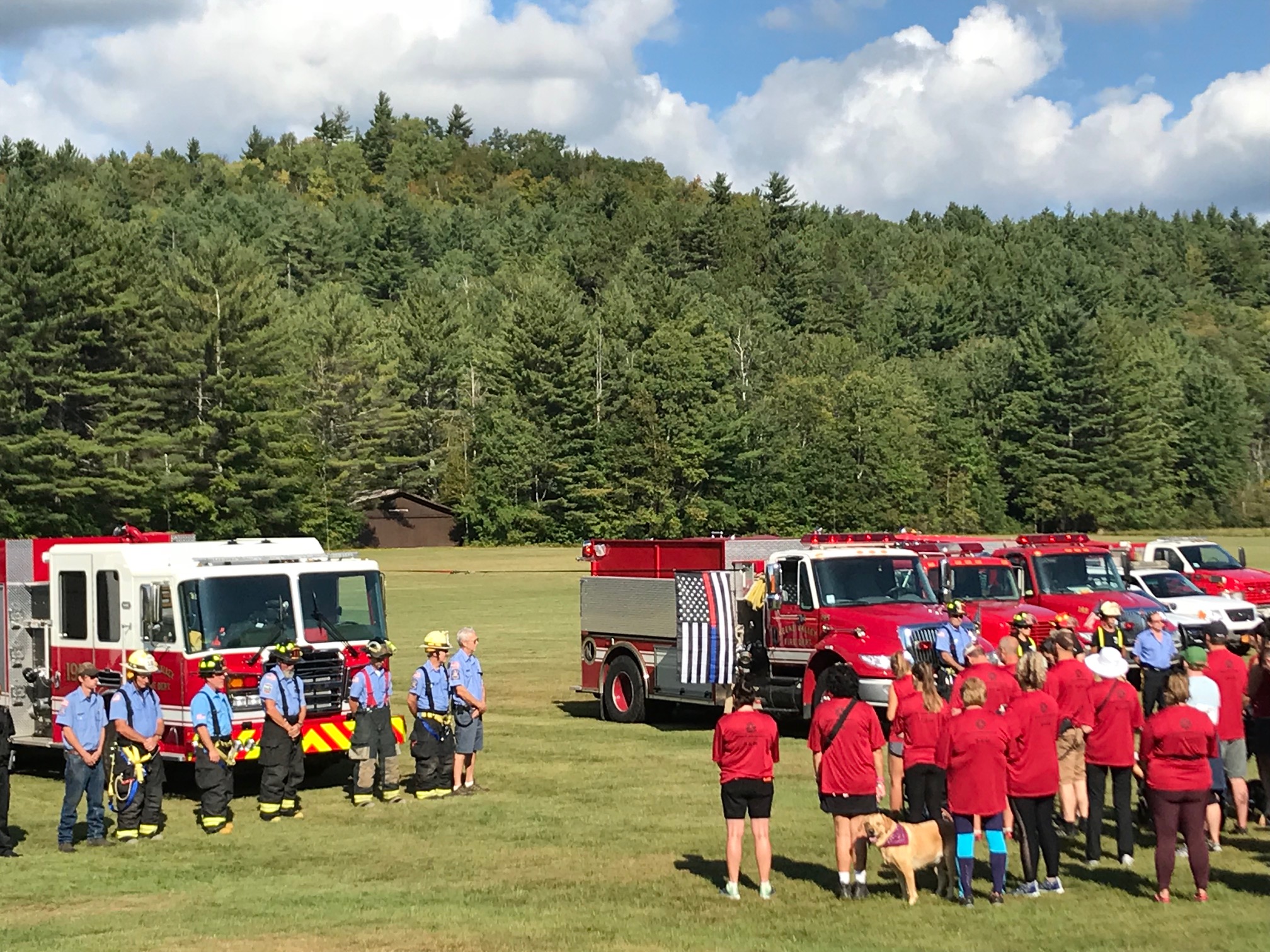 KVFD members and local first responders supporting the Annual 9/11 Remembrance Run