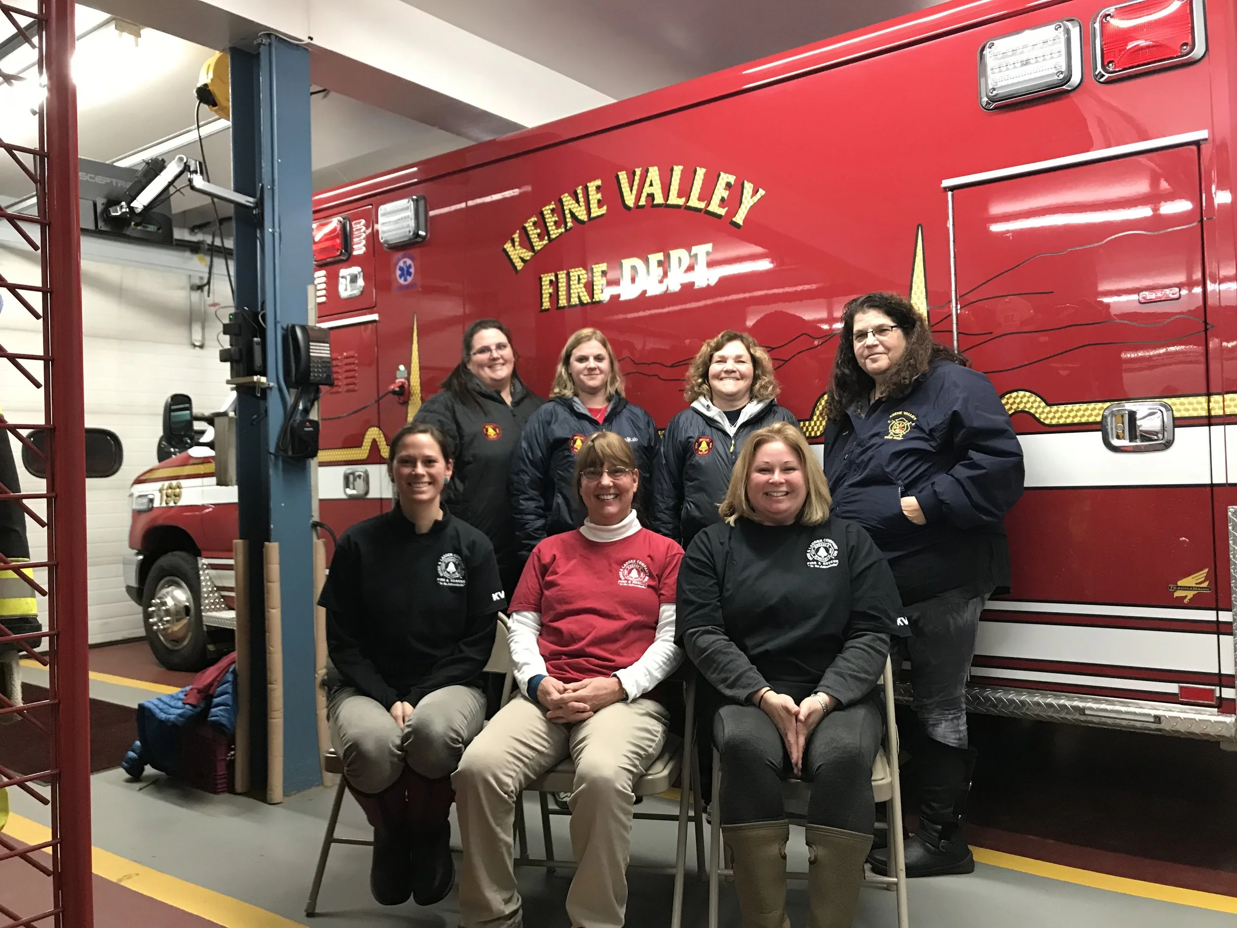 Back row: Dawn Ormsby, Heather DeZalia, Linda Hudson, Jodi Downs Front Row: Erin Pelkey, Kelly Hall, Stephani Tansey