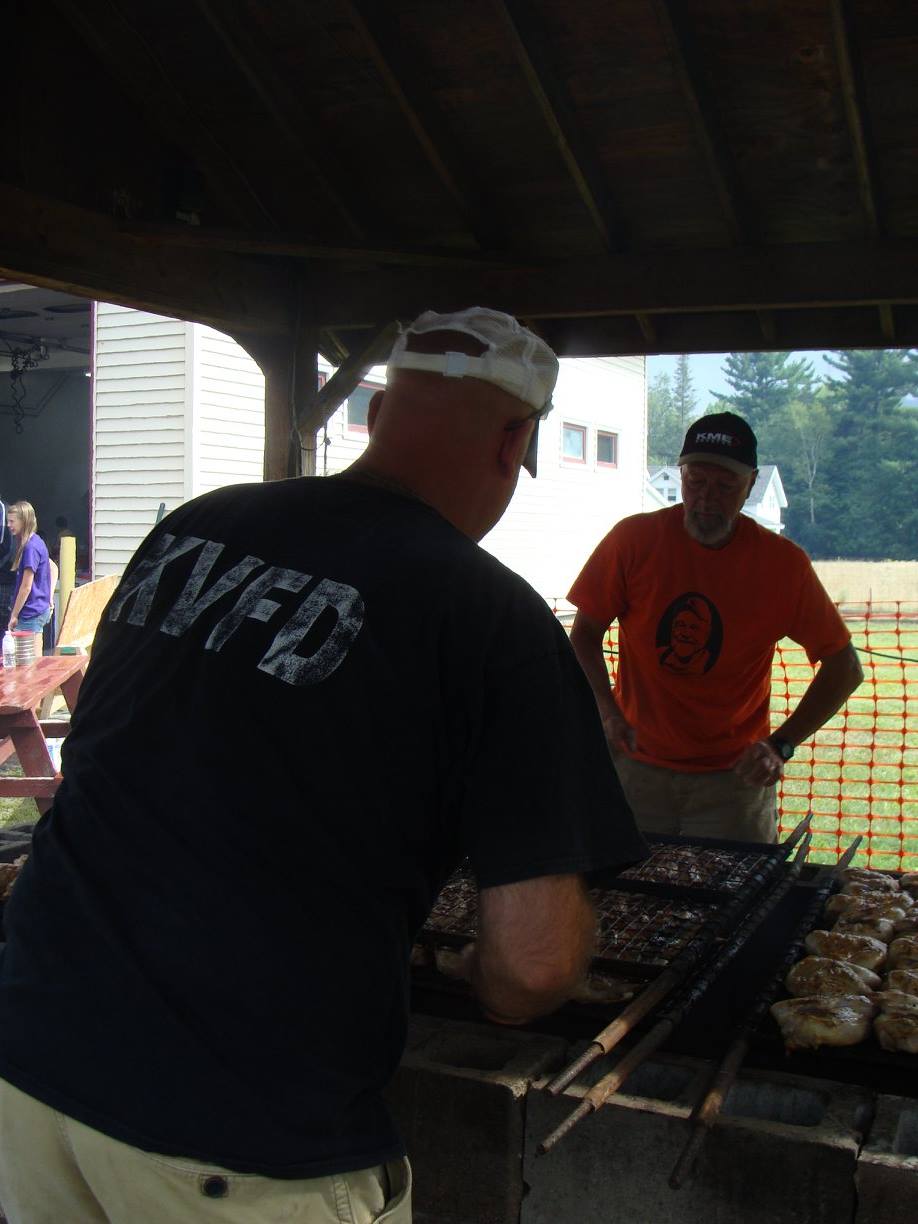 BBQ prep for Annual Field Day