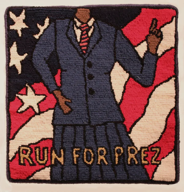 Photo courtesy of artist Jill St. Coeur: “Run for Prez.”