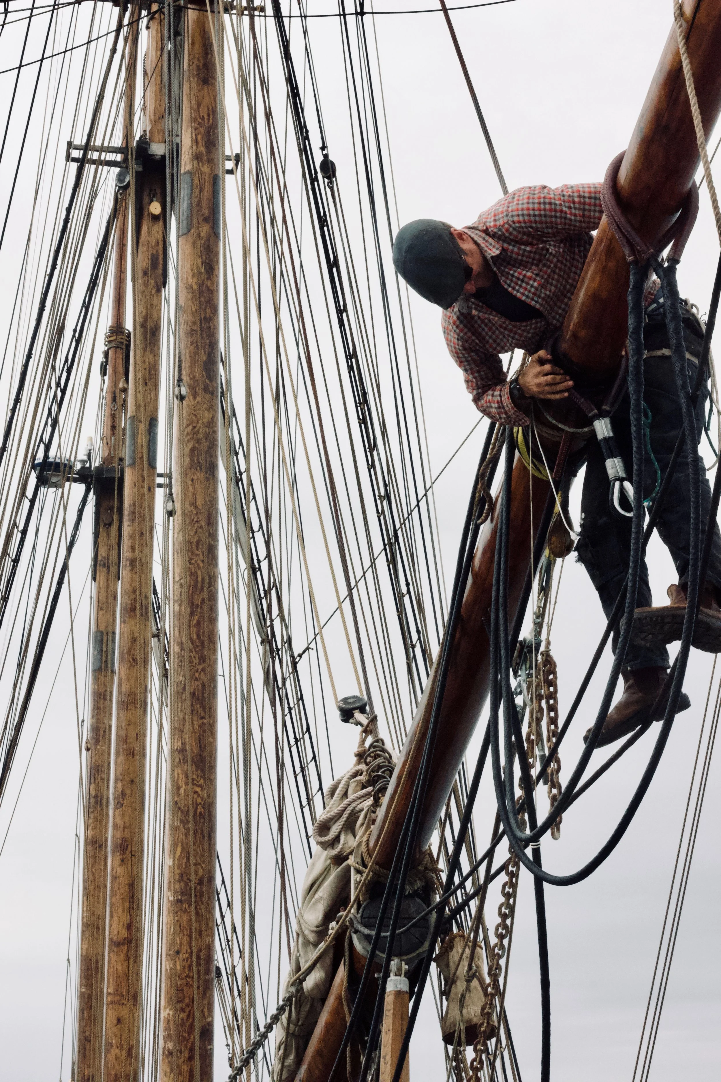 Rigging work in Lunenburg