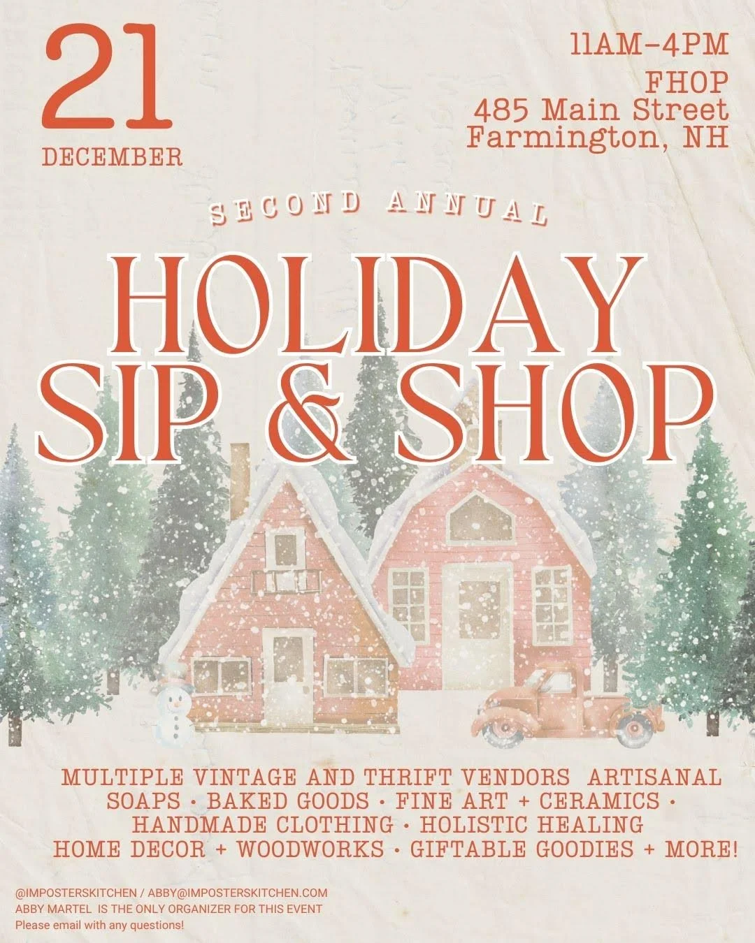 Holiday Sip and Shop