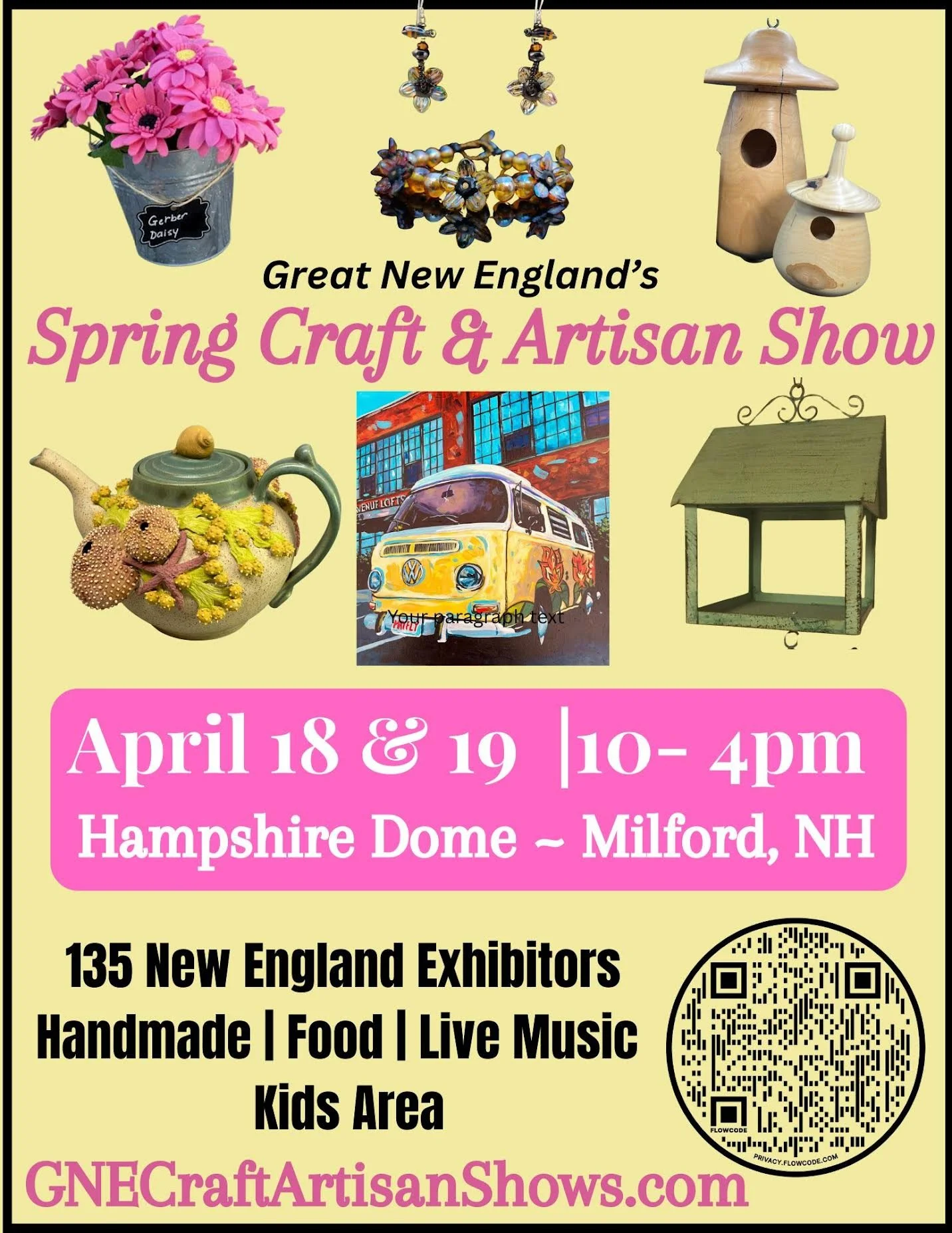 Great New England  SPRING CRAFT &amp; ARTISAN SHOW