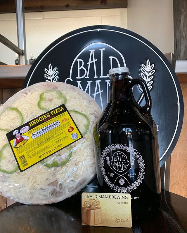 Cheers to all the moms out there! ❤️ 🍻
Treat your mom to a Bald Man growler or a Heggie&rsquo;s pizza today. Taproom open for carry out from 4-7pm, or order by 4pm and get your order delivered!

www.baldmanbrewing.com/growlers

We are delivering to 