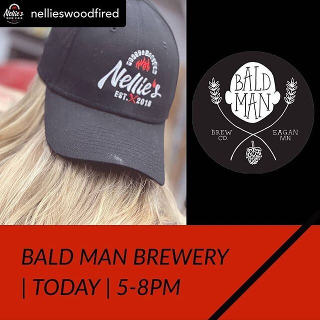 Repost from @nellieswoodfired Beautiful night for some Fresh Neapolitan  made to order Wood Fired Pizza and some Bald Man Brews!!! Excited to be serving you from 5pm-8pm