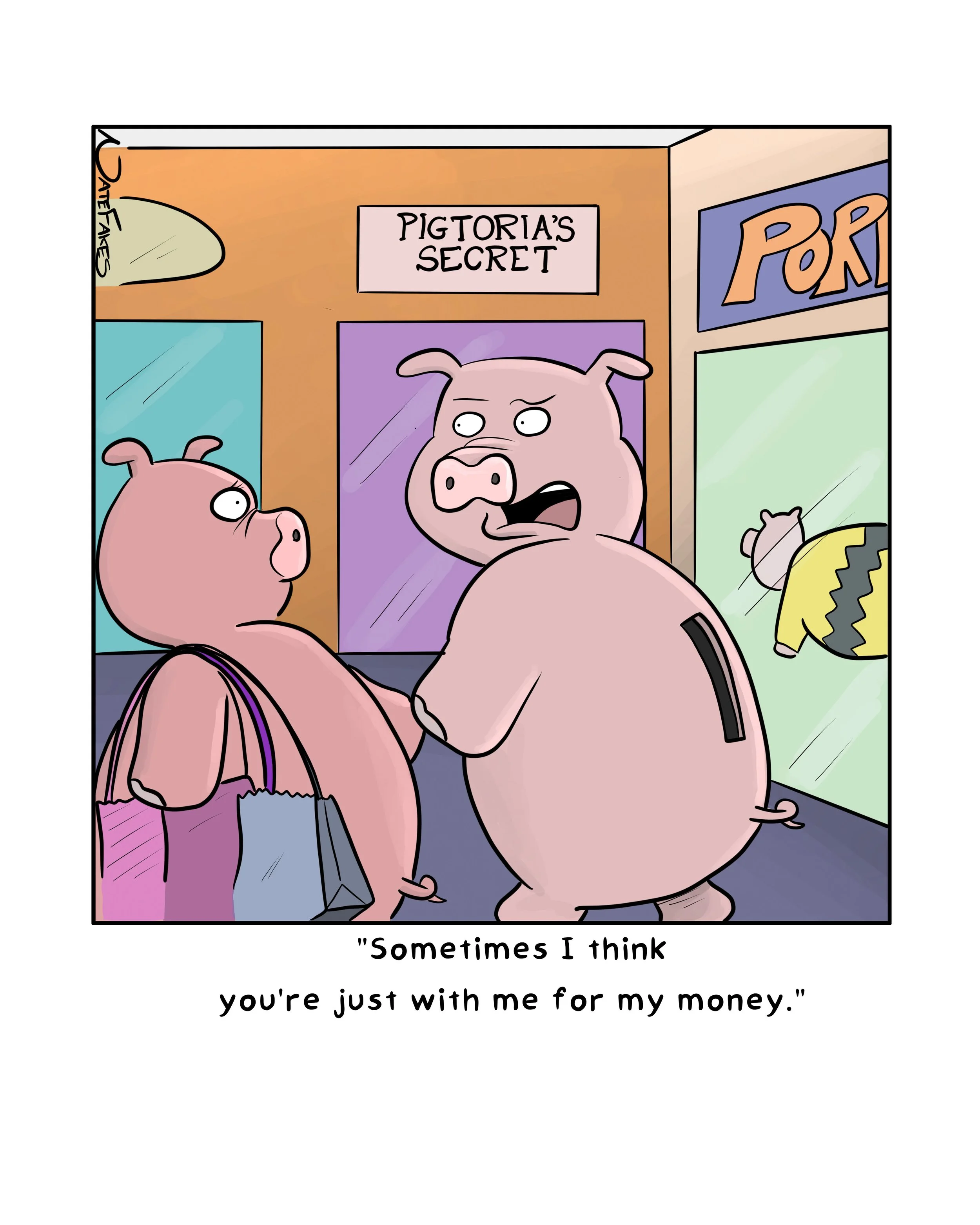 Piggy Bank 8"x10" Signed Print