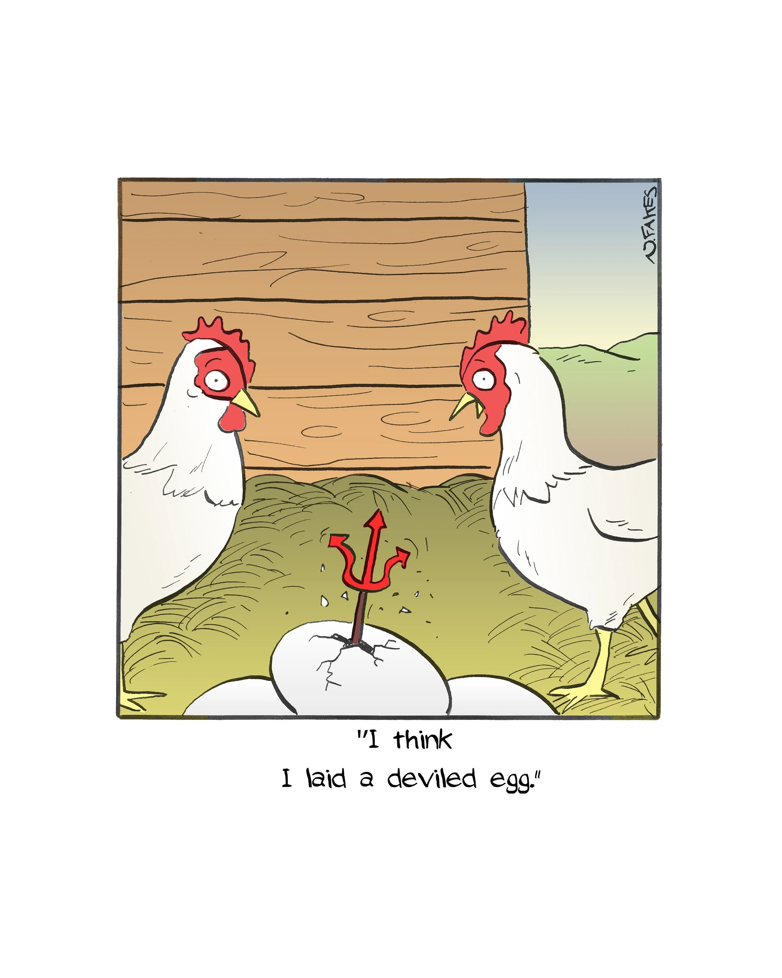 Deviled Egg 8"x10" Signed Print