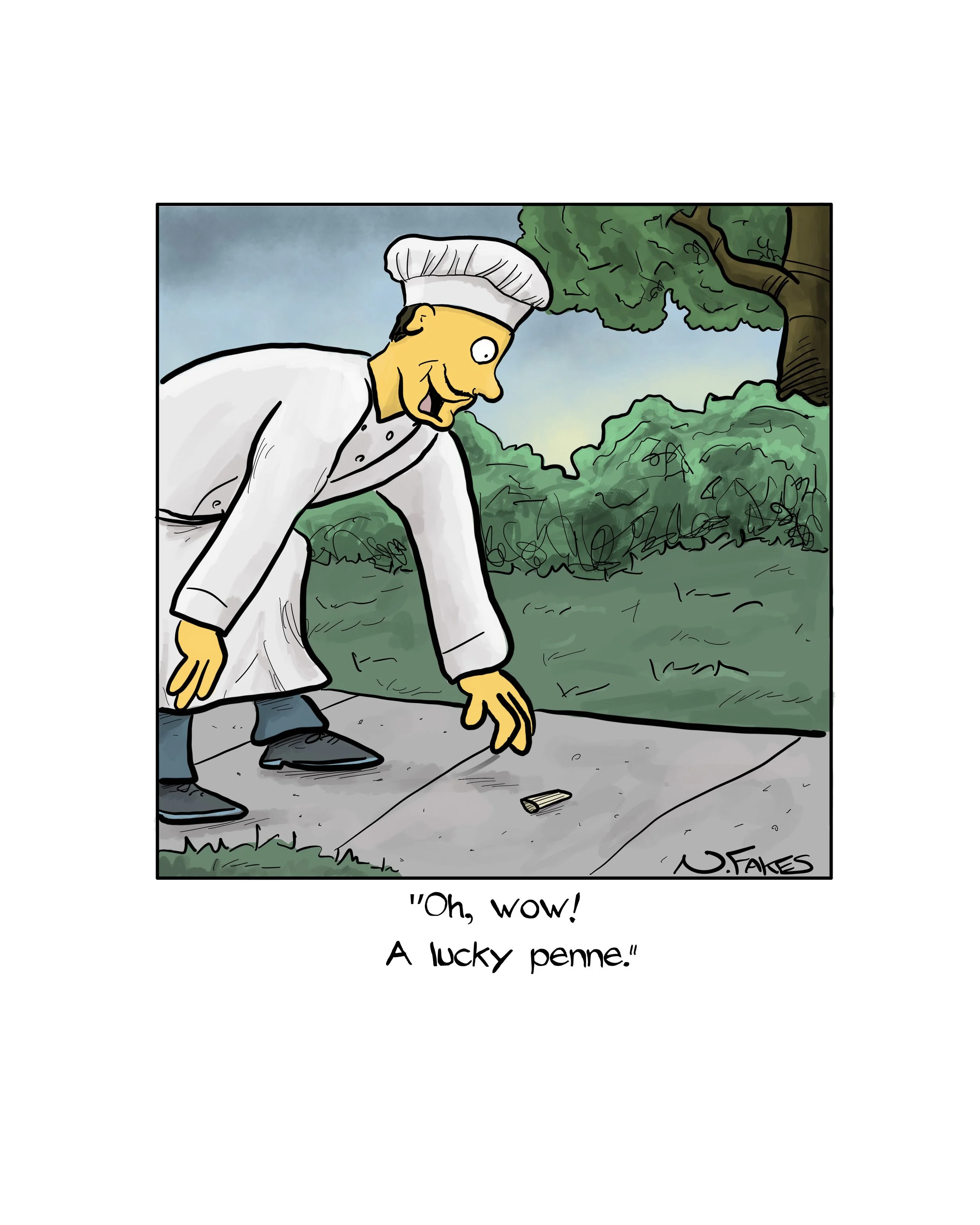 Lucky Penne 8"x10" Signed Print