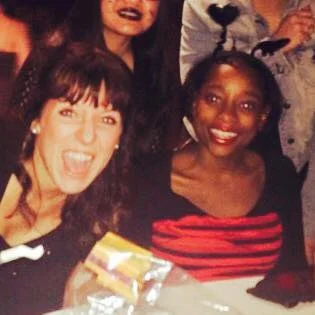 A halloween fundraising event circa 2014 - open mouthed person = me, adorable π = Shahadah