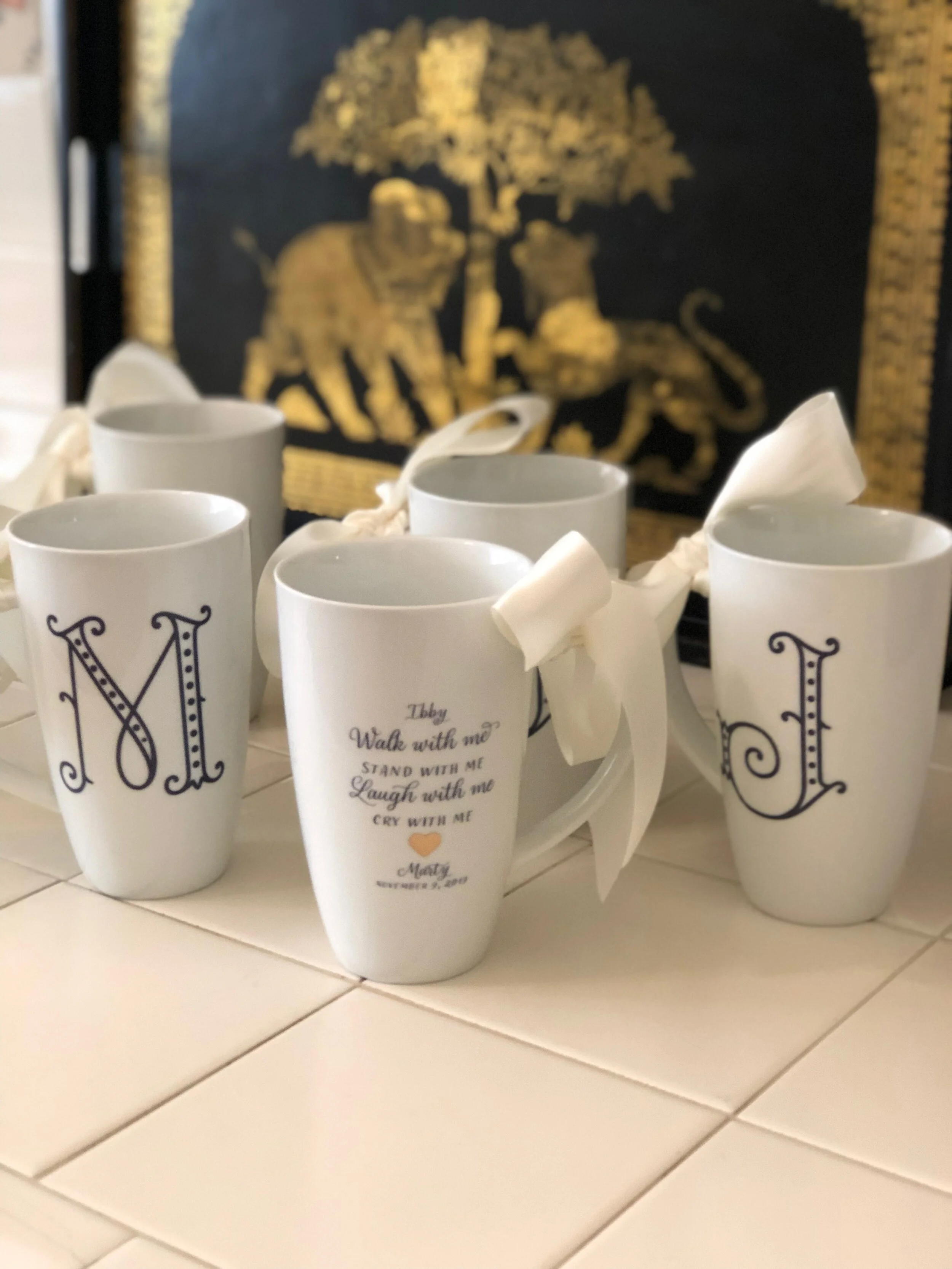 Hive Porcelain Mugs