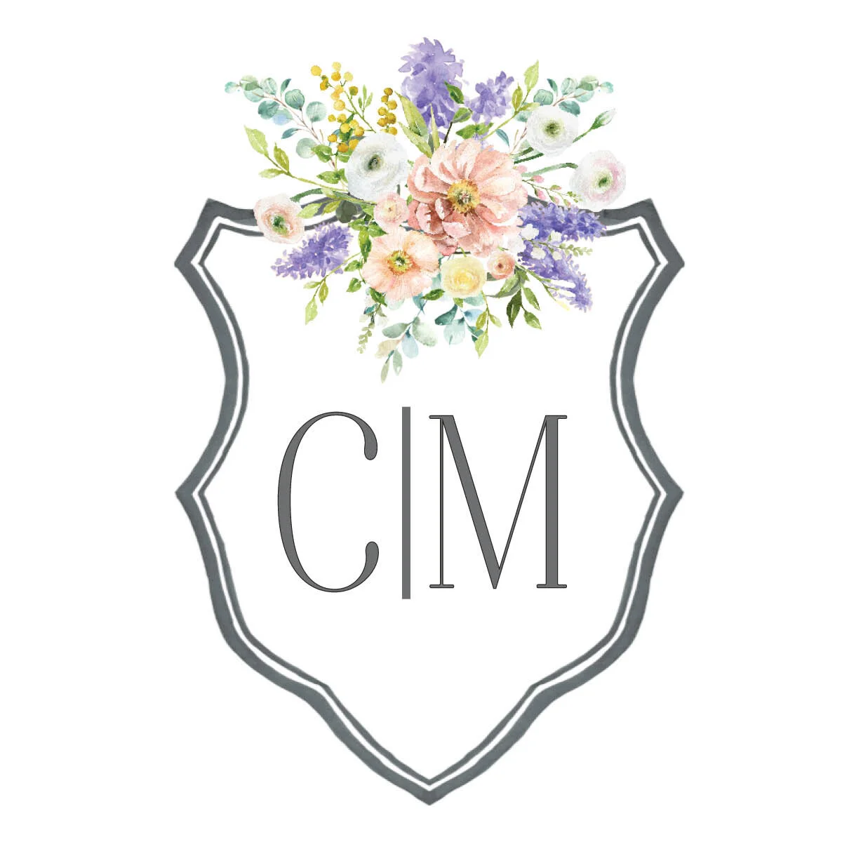 Lavender Morning Wedding Crest 