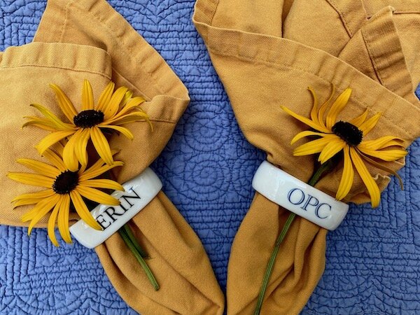 Hive Porcelain Napkin Rings