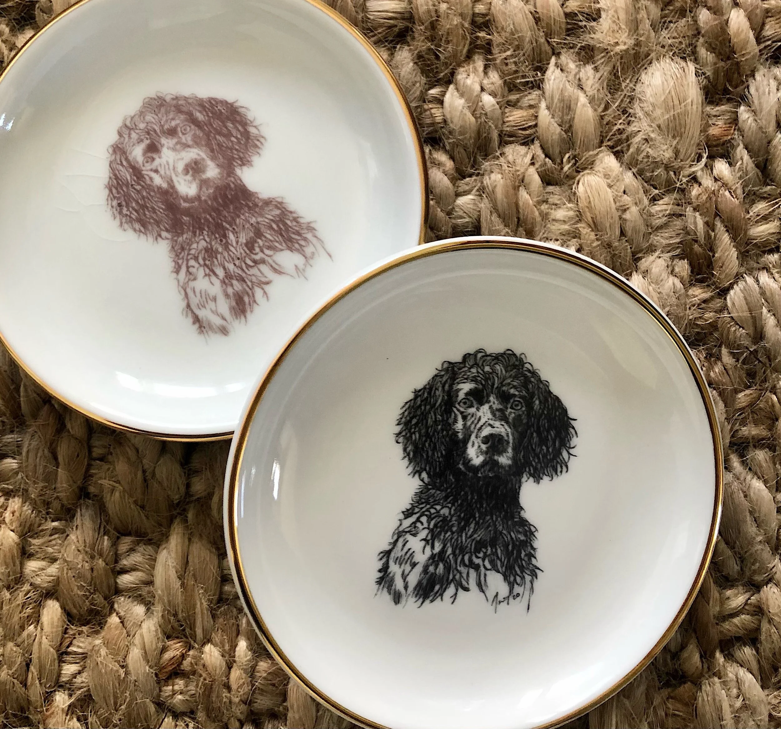 Newton Smith Pet Portrait on Porcelain