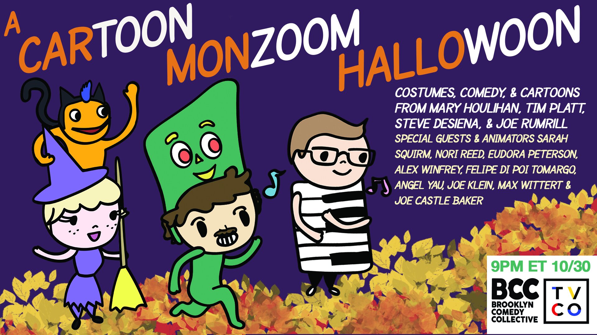 A CarTOON MonZOOM HalloWOON - Livestream — Brooklyn Comedy Collective (BCC)