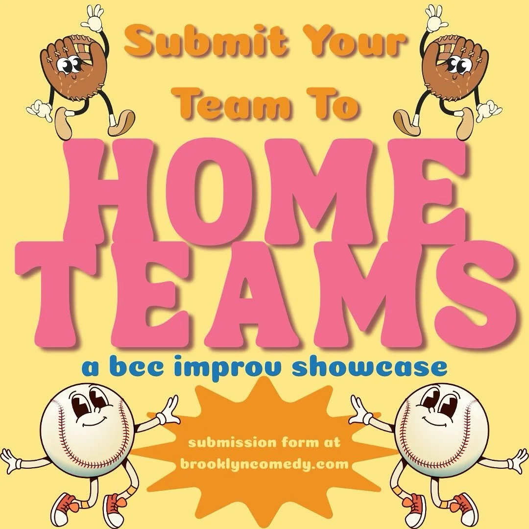 PLAY BALL 🏏🏅🎳🎳⚾️

Home Teams is returning for our fall season, and our submission form is open for indie teams to submit to join the roster!!! Link to the form is in our stories and at brooklyncomedy.com. Get ready to score goals and also teamwor
