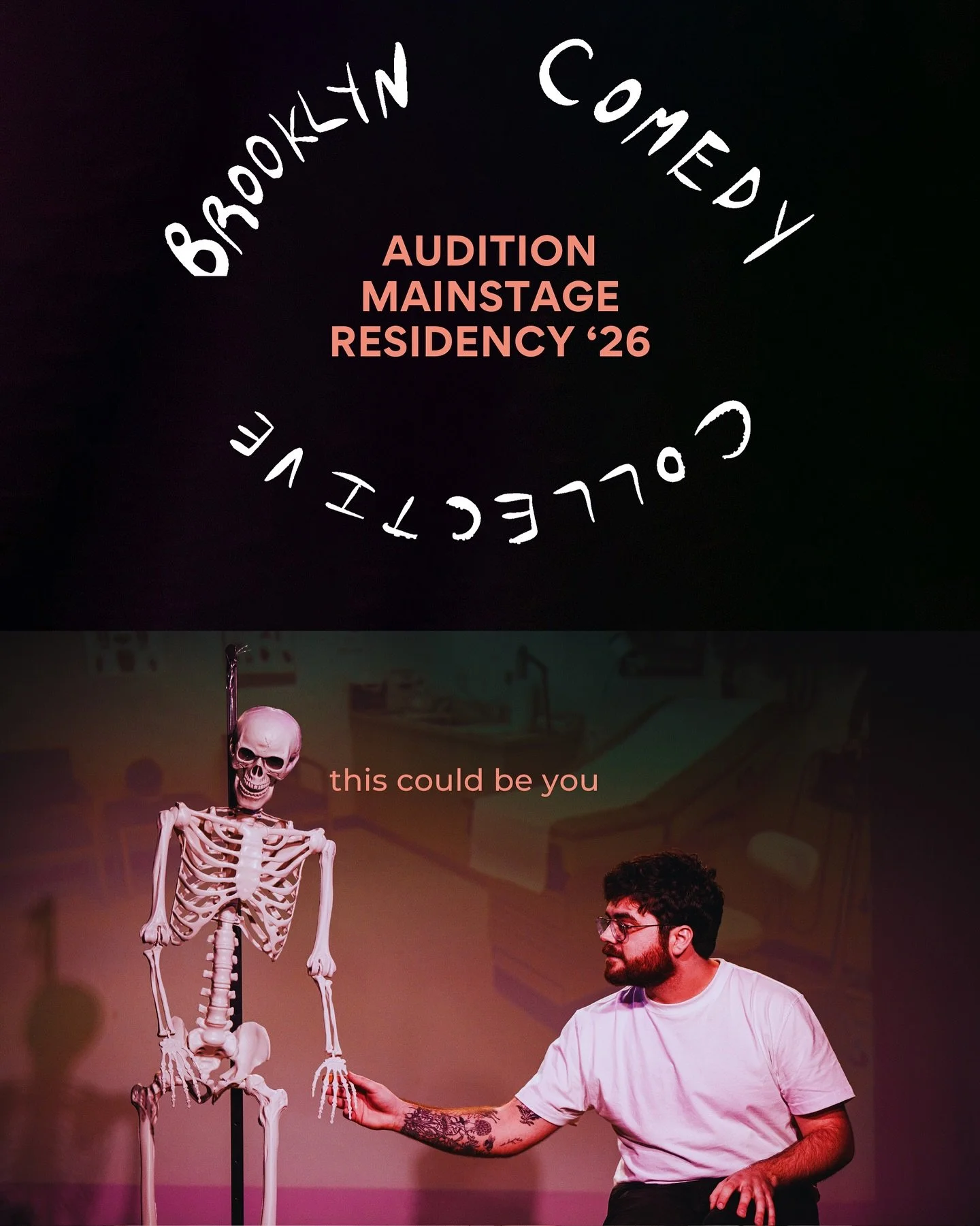 The BCC Mainstage Residency ⭐ is back in 2026! Audition applications are open NOW through 11/25.

Led by BCC Artistic Director @philipsparkle and Associate Director @goodjobmaya , this paid opportunity features a cast of performers/writers who will c