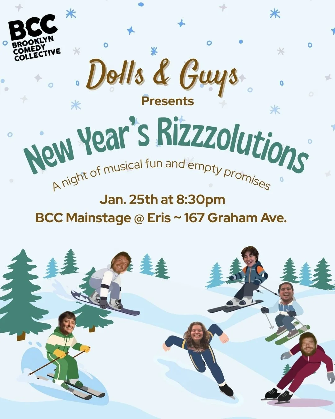 Dolls and Guys presents New Year's Rizzzolutions
