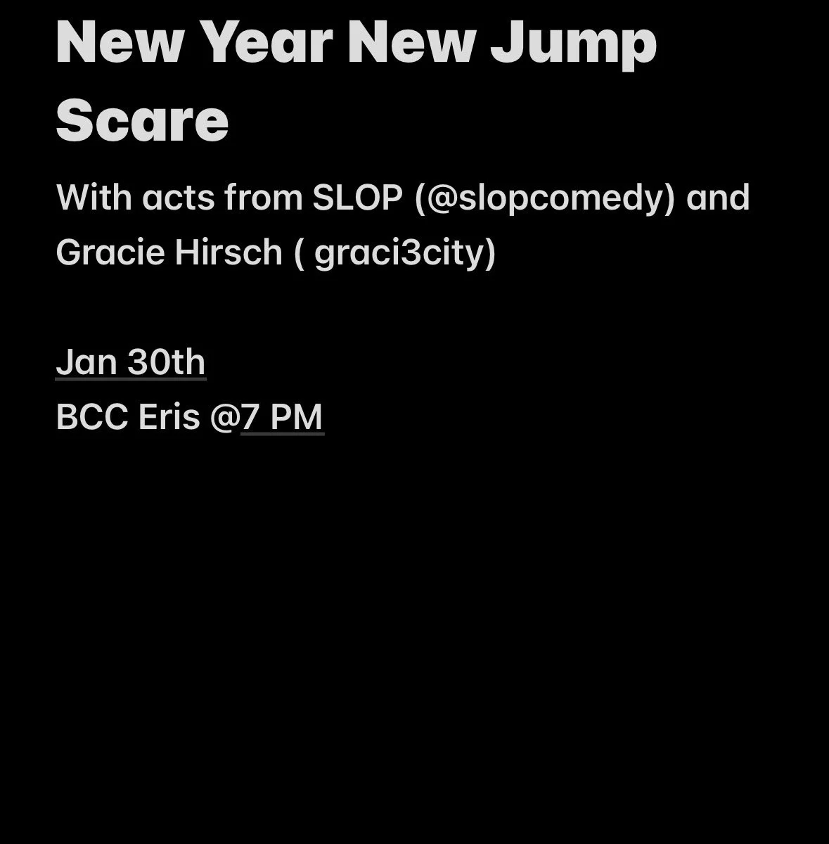 New Year, New Jump Scare!