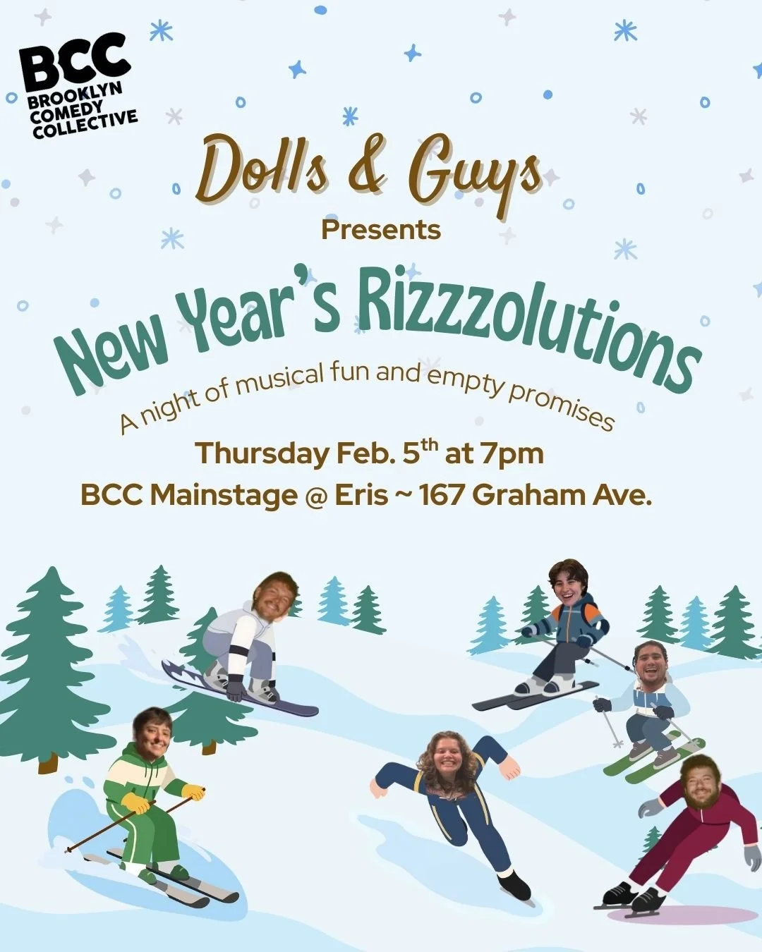 Dolls and Guys presents New Year's Rizzzolutions