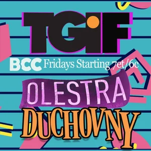 TGIF with Duchovny & Olestra at Eris Deep Space (downstairs)
