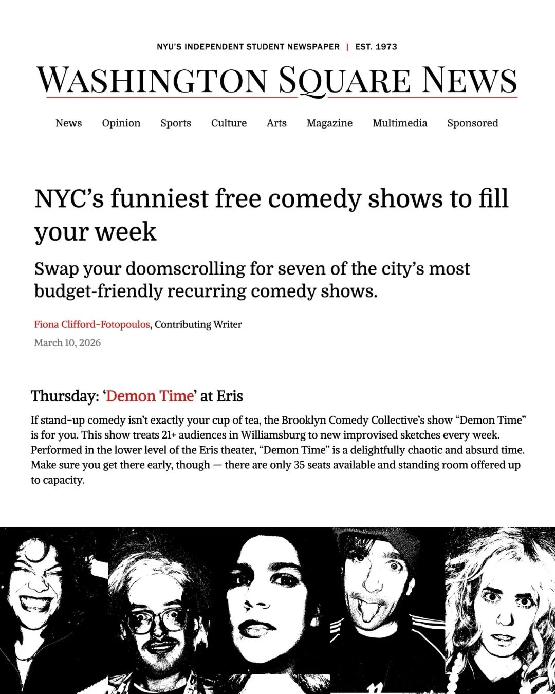 Demontime!!! Twin, it's demontime! Thank you @nyunews for the shoutout!

😈Check out @demon_time_bcc Thursdays at 8:30PM