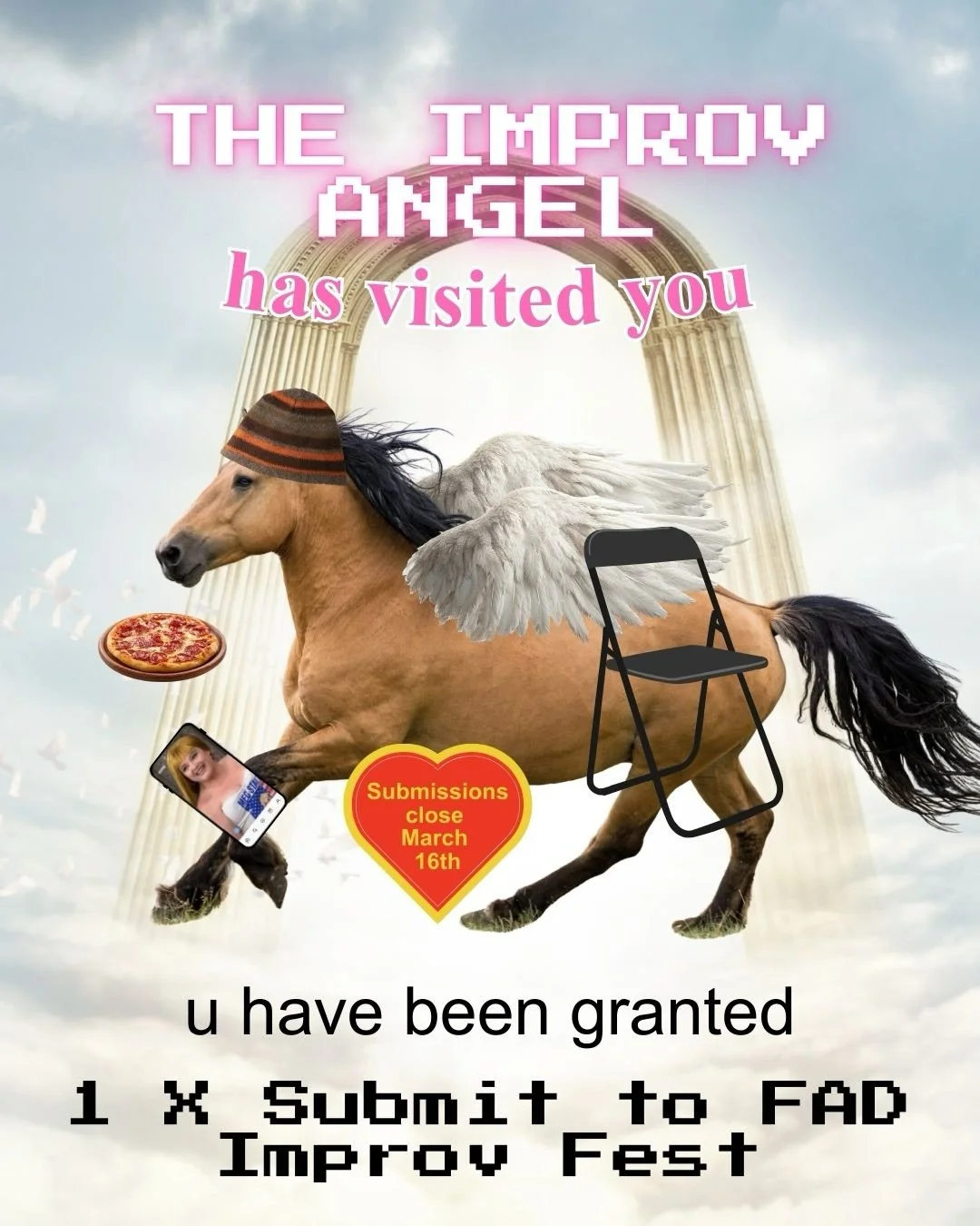 Meme Pack 4 U from Us💖

📞Submit to Fun and Dumb Improv Fest for a weekend to remember! 
⭐️ Deadline: March 16th
🎈JULY 9TH - 12TH 

#horse #connorstorrie #comedy #meme