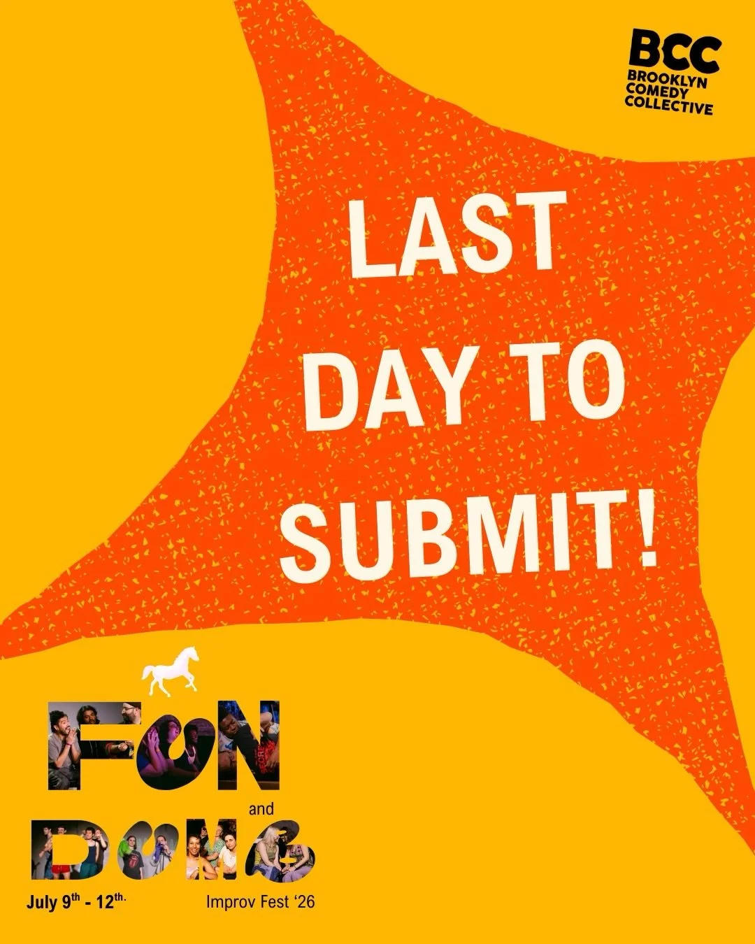 Last day to submit to Fun and Dumb Improv Fest '26! if you and your improv team are seeking insurmountable joy, personal fulfillment, and FUNNNNNN, submit now! 

❤️😳 Submit via link on our story or our bio!

#improv #comedy #sketch #festival
