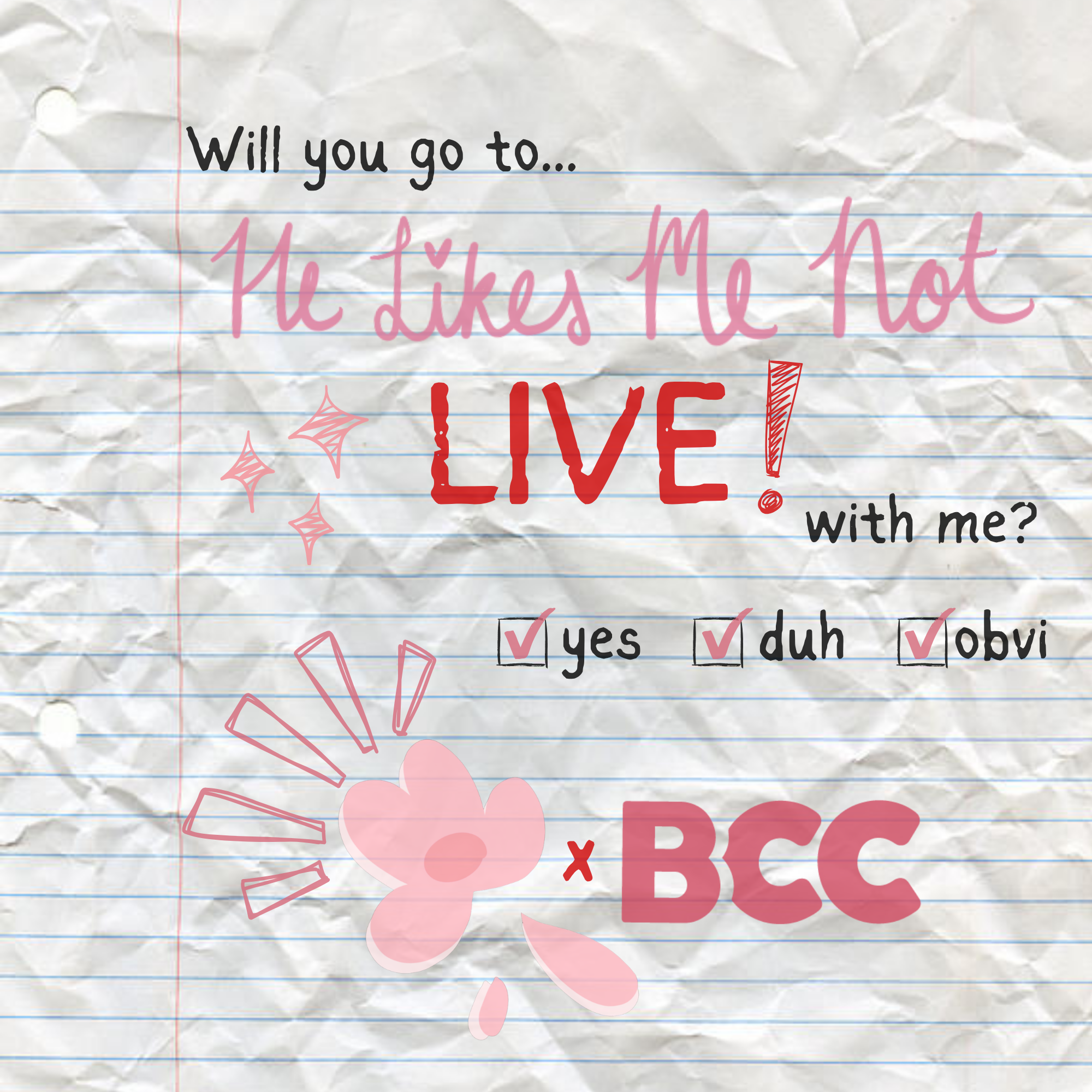 He Likes Me Not LIVE!